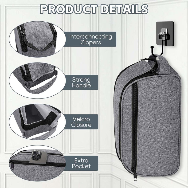 Tiny Chou CPAP Travel Bag Compatible with ResMed AirMini Machine & Accessories, Portable CPAP Equipment & Supplies Carrying Bag, Compact CPAP Organizer Storage Bag with Compartments,Grey(Bag Only) - Image 3